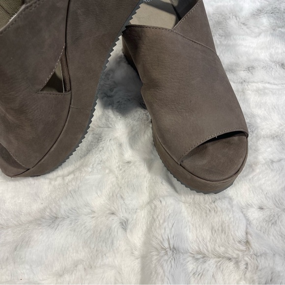 Eileen Fisher Dark gray Wedge Sandals women’s size 10 - Picture 5 of 10